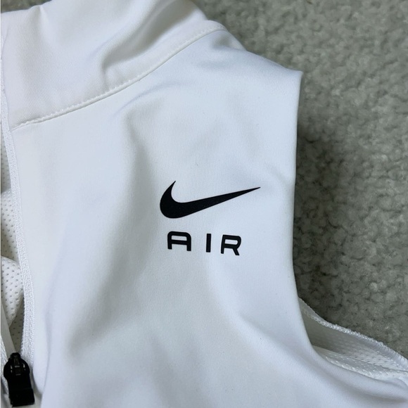 White Nike Air Zip Halter Sports Bra - Picture 4 of 6